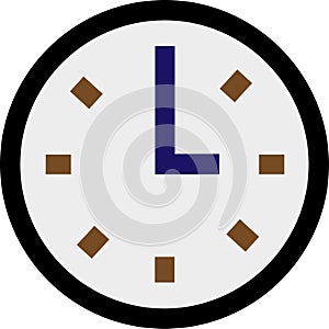 Abstract horloge icon design on white