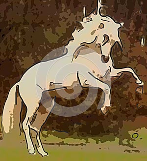 Abstract Horse