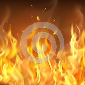 Abstract Hot Burning Firewall Template