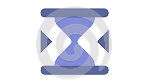 Abstract Hourglass Timer, Time Management Digital Countdown, vector design Generative AI