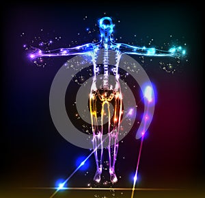 Abstract human body background