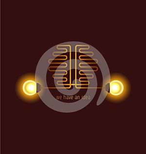 Abstract human brain