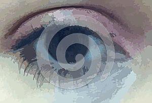 Abstract human - digital - eye