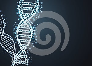 Abstract Human DNA background design