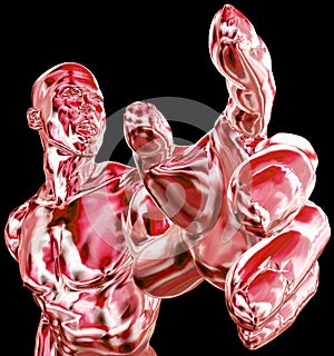 Abstract human muscles