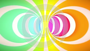 Abstract hypnotic animated loop background.