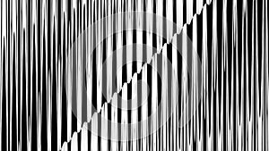 Abstract hypnotic background of black and white stripes, meditation.