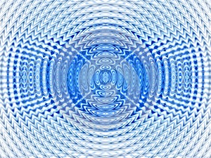 Abstract hypnotic blue background photo