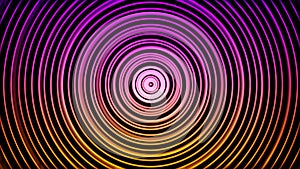 Abstract hypnotic colorful spiral. Animmation. Pulsating psychedelic circles with center. Colorful hypnotizing circles
