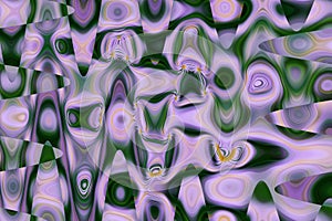 Abstract hypnotics psychedelic multi colored wavy texture pattern. Colorful abstract background