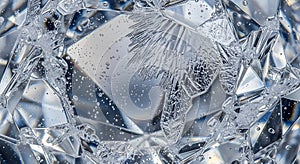 Abstract Ice Crystal Texture