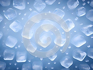 Abstract ice debris background, Ai generated