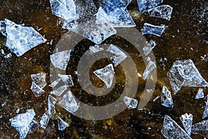 Abstract ice debris background