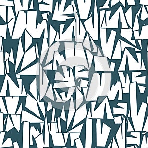 Abstract iceberg seamless pattern print winter white geometric background