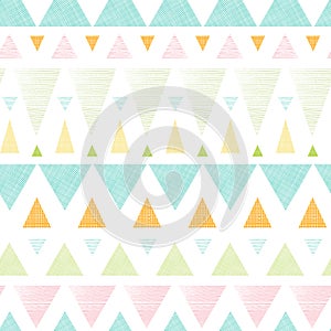 Abstract ikat triangles stripes seamless pattern