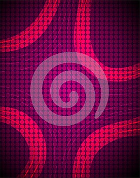 Abstract illistration of line art and circle, violet and pink color background and many more uses.