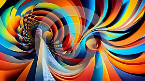 Abstract Illusionism Art