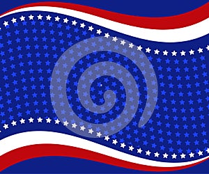 Abstract illustration of American flag