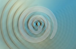 Abstract illustration background in white and light blue colors. Blue round backgrounds. Digital design element. Echo motion in