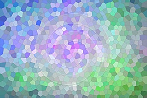 Abstract illustration of blue green purple bright Small Hexagon background, digitally generated.