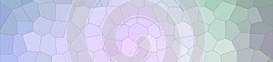 Abstract illustration of blue green purple pastel Middle size hexagon banner background, digitally generated.