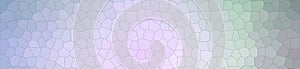 Abstract illustration of blue green purple Small Hexagon banner background, digitally generated.