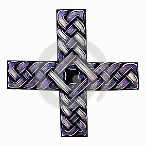 Abstract illustration of Celtic cross