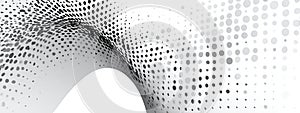 Abstract Dot Pattern Wave Background