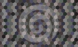 Abstract illustration dark tone background and texture. Hexagon geometric. Seamless pattern
