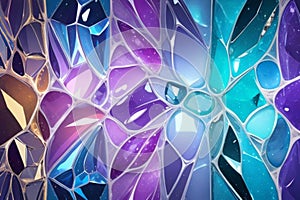 abstract illustration of different gems, AI generation