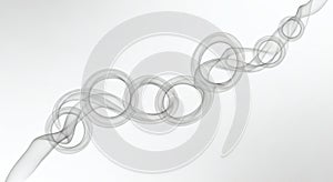 Interconnected Circles Abstract Background