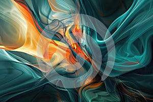 Abstract illustration of fluid and dynamic forms, expressing the fluidity and unpredictability of life