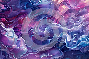 Abstract illustration of fluid and dynamic forms, expressing the fluidity and unpredictability of life