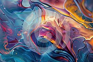 Abstract illustration of fluid and dynamic forms, expressing the fluidity and unpredictability of life