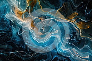 Abstract illustration of fluid and dynamic forms, expressing the fluidity and unpredictability of life