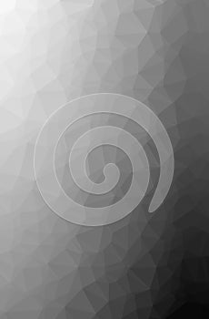 Abstract illustration of gray vertical low poly background.