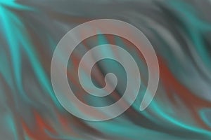 Abstract illustration of grey and blue background with noise and blurry image with a flame motif