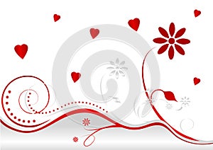 Abstract illustration of a Happy Valentine's Day