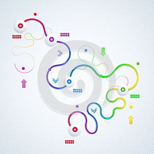 Abstract illustration infographic