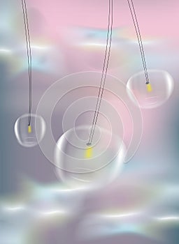 Abstract  illustration of a light fixture