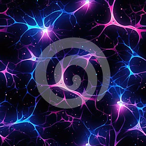 Abstract illustration of neural network. Seamless background and texture