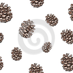 Abstract illustration of a pine cone