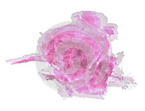 Abstract illustration. Pink watercolor spot. Background. photo