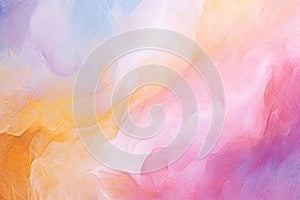 Abstract illustration of pink, yellow and blue watercolor background, digitally generated, Paint textures as color abstract