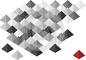Abstract illustration of pyramids
