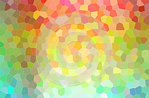 Abstract illustration of red, green, yellow and blue bright little hexagon background.
