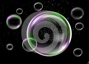 Balls in different sizes