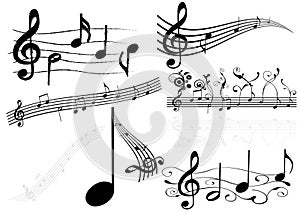 Abstract illustration with some stave