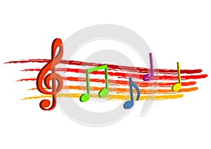 Abstract illustration of a stave