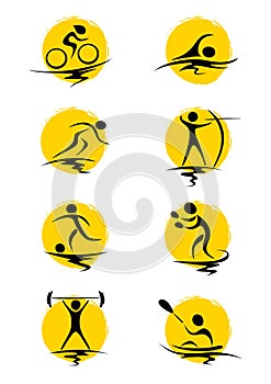 Abstract illustration - summer sports